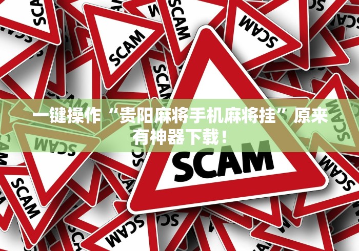 一键操作“贵阳麻将手机麻将挂”原来有神器下载！