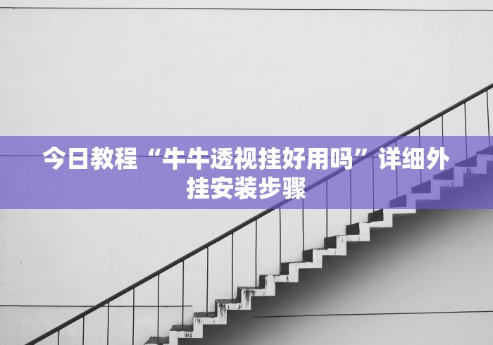今日教程“牛牛透视挂好用吗”详细外挂安装步骤