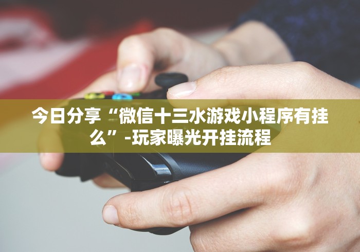 今日分享“微信十三水游戏小程序有挂么	”-玩家曝光开挂流程