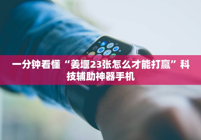 一分钟看懂“姜堰23张怎么才能打赢”科技辅助神器手机