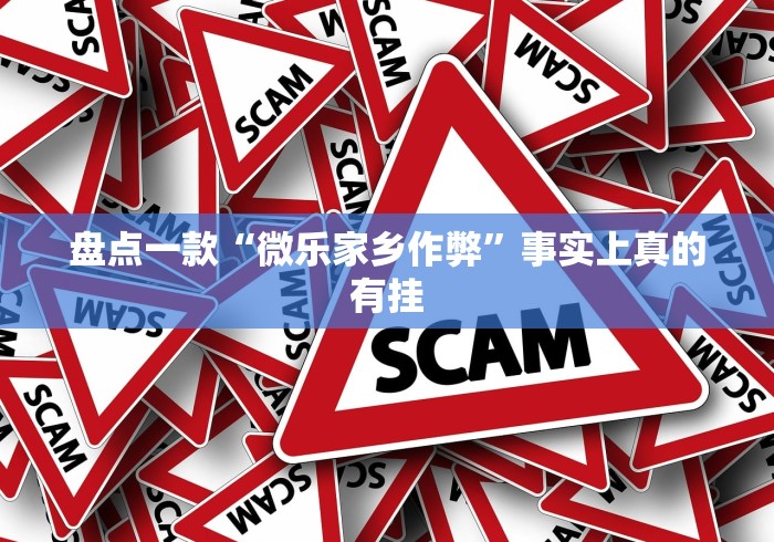 盘点一款“微乐家乡作弊”事实上真的有挂