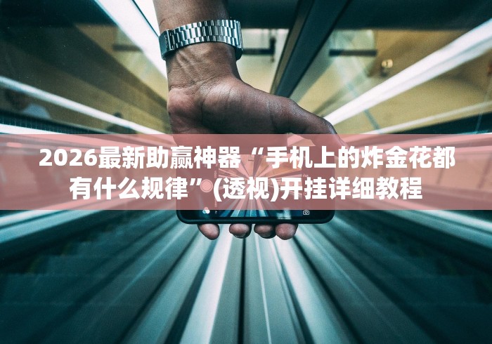 2026最新助赢神器“手机上的炸金花都有什么规律”(透视)开挂详细教程